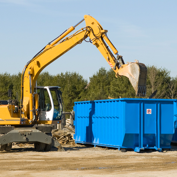 can i choose the location where the residential dumpster will be placed in Fallbrook CA